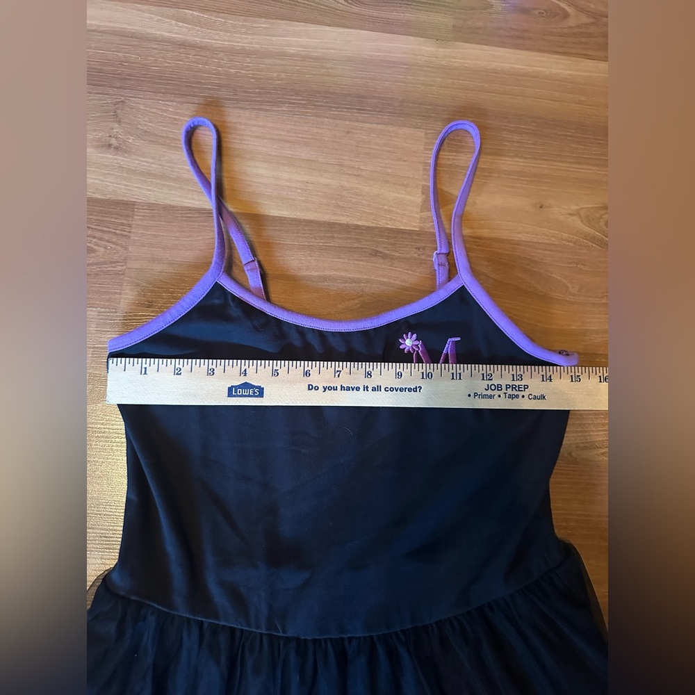 Disney Black and Purple Floral Minnie Mouse Dress - Picture 6 of 12